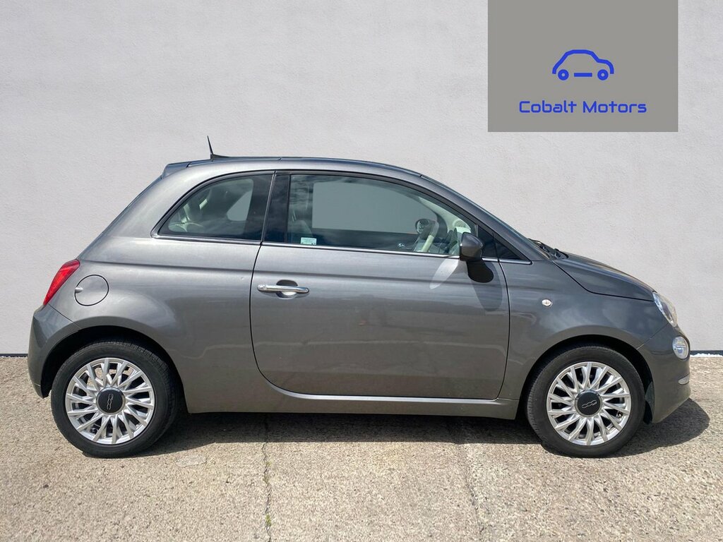 Fiat 500 1.2 Lounge Hatchback Dualogic Euro 6 S MK67YRF Grey #3