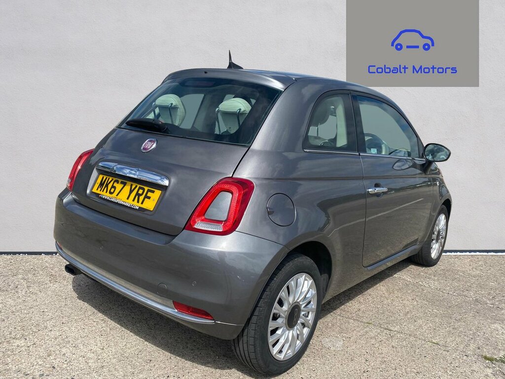 Fiat 500 1.2 Lounge Hatchback Dualogic Euro 6 S MK67YRF Grey #6