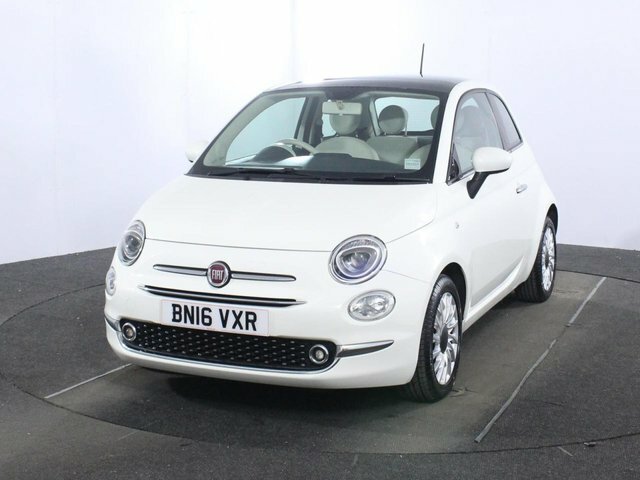 Fiat 500 1.2 Lounge Hatchback Euro 6 Ss White #3