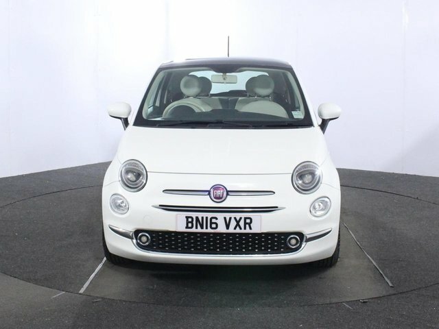 Fiat 500 1.2 Lounge Hatchback Euro 6 Ss White #2
