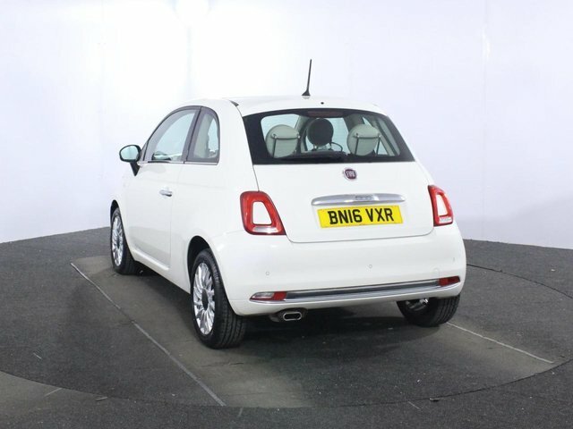 Fiat 500 1.2 Lounge Hatchback Euro 6 Ss White #5