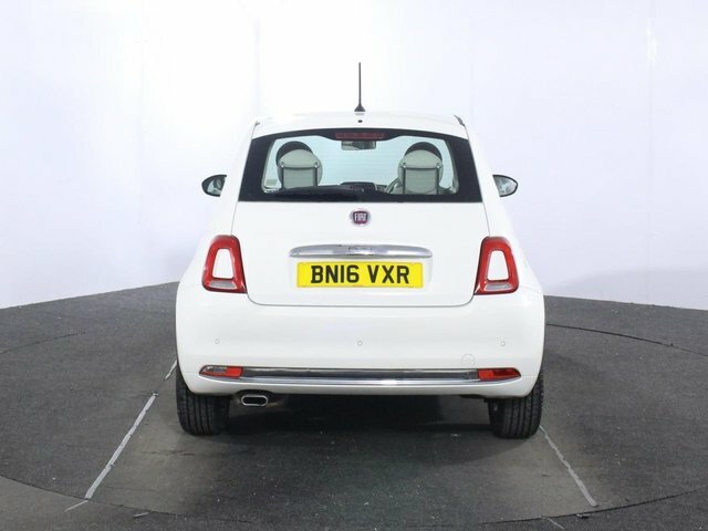 Fiat 500 1.2 Lounge Hatchback Euro 6 Ss White #6
