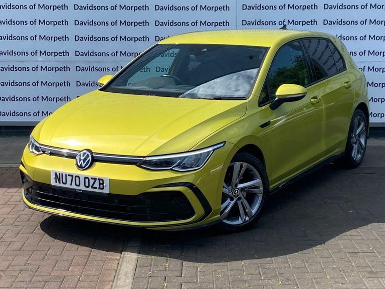 Volkswagen Golf 2.0 Tdi R-line Hatchback Dsg Euro 6 S NU70OZB Yellow #3