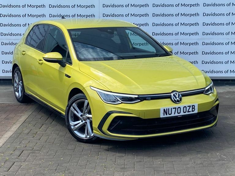 Volkswagen Golf 2.0 Tdi R-line Hatchback Dsg Euro 6 S Yellow
