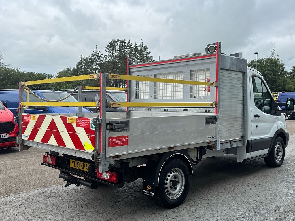Ford Transit Custom 350 Ecoblue L2 Rwd 130Ps Tipper With Secure Storag White #2