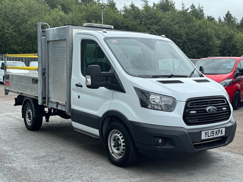 Ford Transit Custom 350 Ecoblue L2 Rwd 130Ps Tipper With Secure Storag White #3