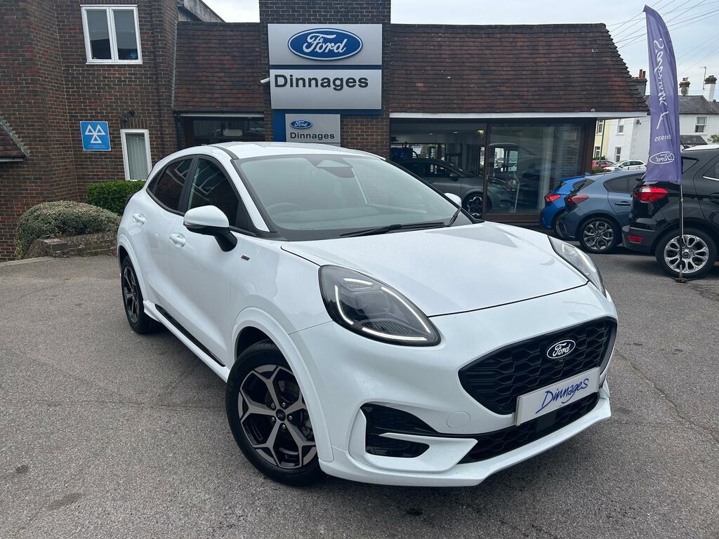 Ford Puma 1.0T Ecoboost Mhev St-line Suv Hybrid M GY24EEO White