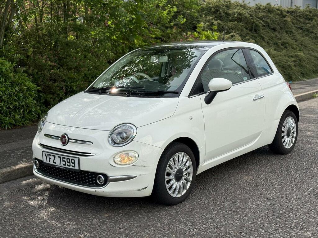 Fiat 500 1.2 Lounge Euro 6 Ss YFZ7599 White #3