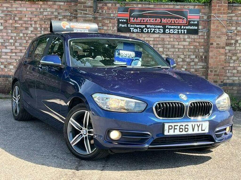 BMW 1 Series Hatchback 1.5 116D Sport Euro 6 Ss 201666 PF66VYL Blue