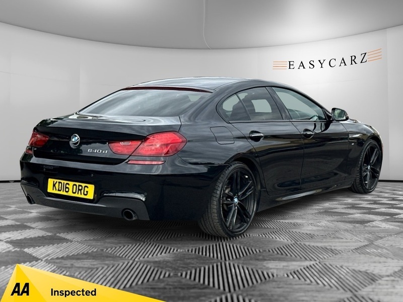 BMW 6 Series Gran Coupe 3L 640D M Sport Gran Coupe Black #7