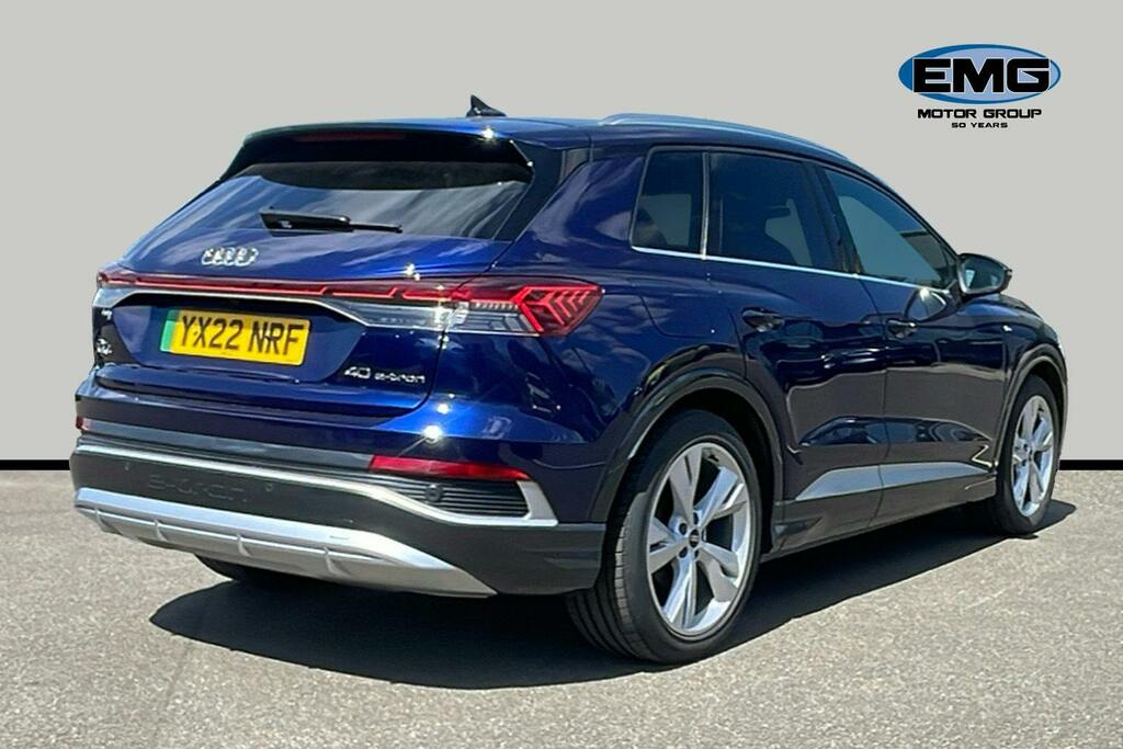 Audi Q4 E Tron 40 S Line Suv 82Kwh YX22NRF Blue #6