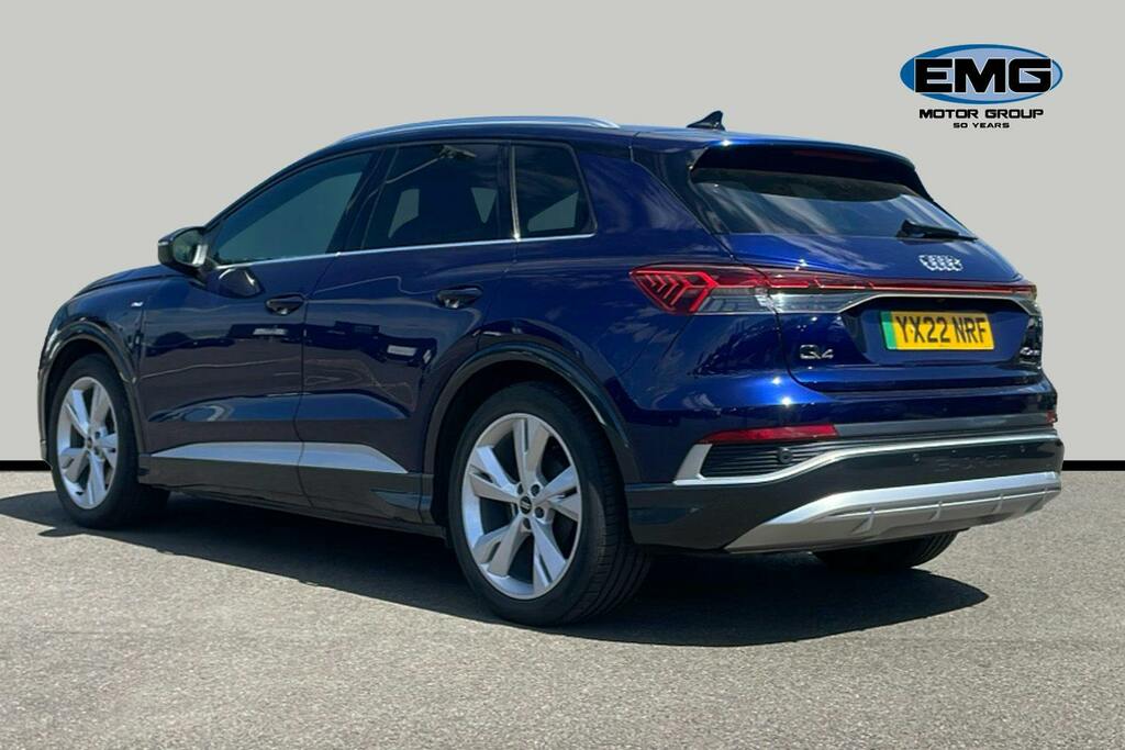Audi Q4 E Tron 40 S Line Suv 82Kwh YX22NRF Blue #4