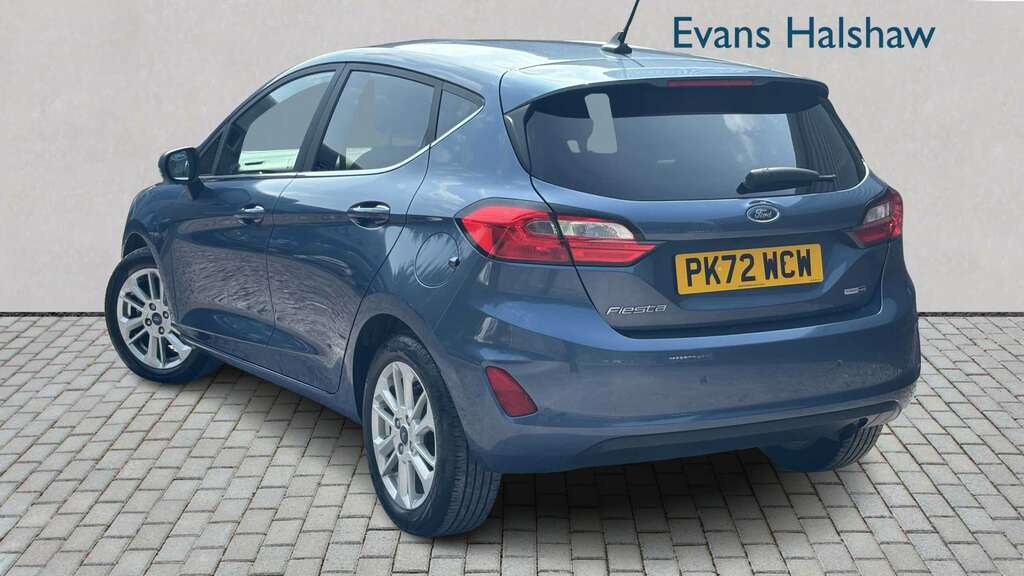 Ford Fiesta 1.0 Ecoboost Hybrid Mhev 125 Titanium 2022 PK72WCW Blue #3