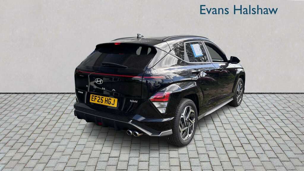 Hyundai Kona 1.6 Hybrid 129 N Line Dct 2025 EF25HGJ Black #4