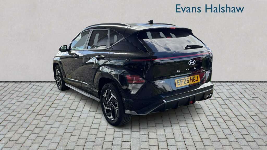 Hyundai Kona 1.6 Hybrid 129 N Line Dct 2025 EF25HGJ Black #3