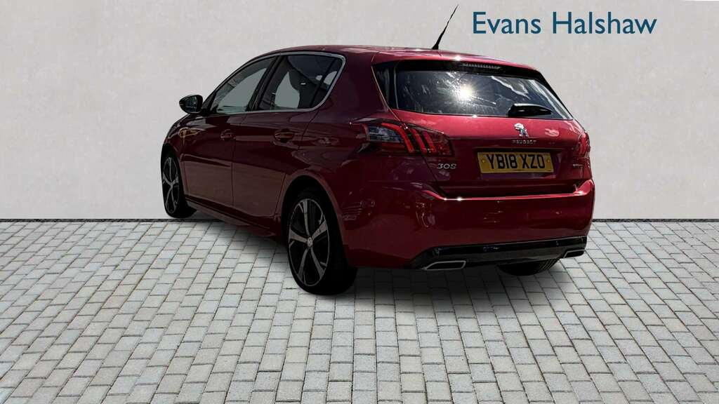 Peugeot 308 1.2 Puretech 130 Gt Line 2018 YB18XZO Red #3
