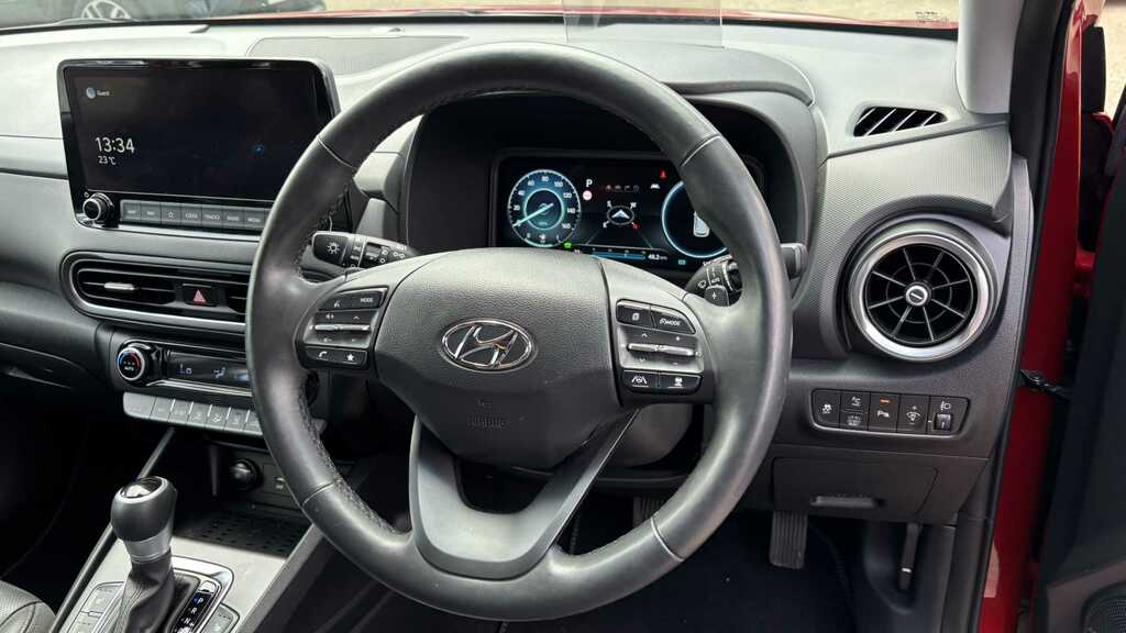 Hyundai Kona 1.6 Gdi Hybrid Ultimate Dct 2021 KS21VZO Red #6