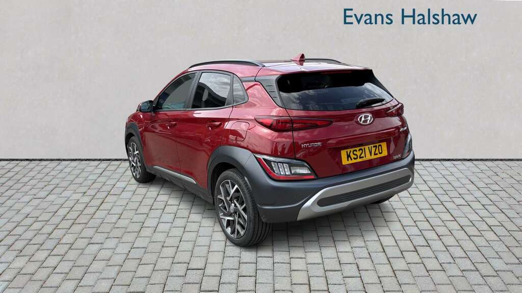 Hyundai Kona 1.6 Gdi Hybrid Ultimate Dct 2021 KS21VZO Red #3