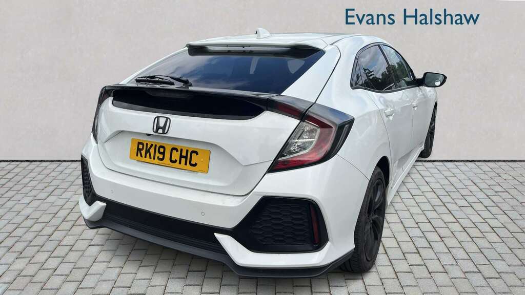 Honda Civic 1.0 Vtec Turbo 126 Sr Cvt 2019 White #2