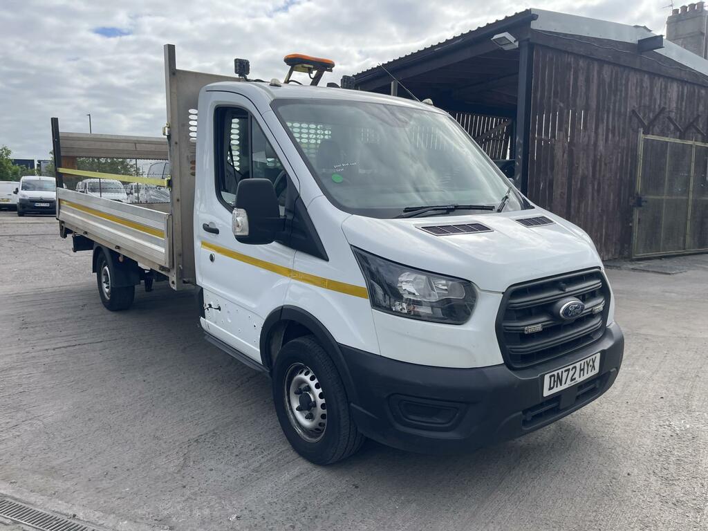 Ford Transit Custom 2.0 350 Ecoblue Hd Leader Chassis Cab M DN72HYX White #2