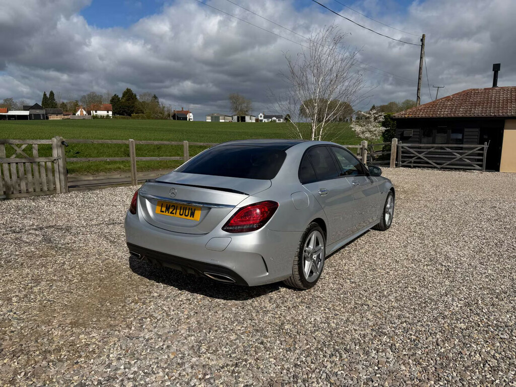 Mercedes-Benz C Class C300e Amg Line Premium Plus 9G-tronic Saloon P Silver #2