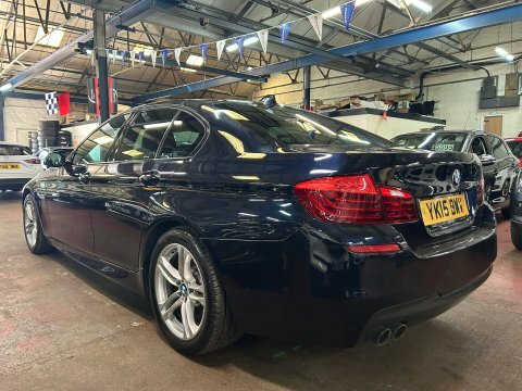 BMW 5 Series 520D M Sport YK15BWV Black #4