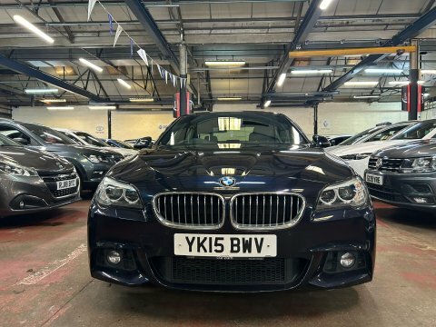 BMW 5 Series 520D M Sport YK15BWV Black #3