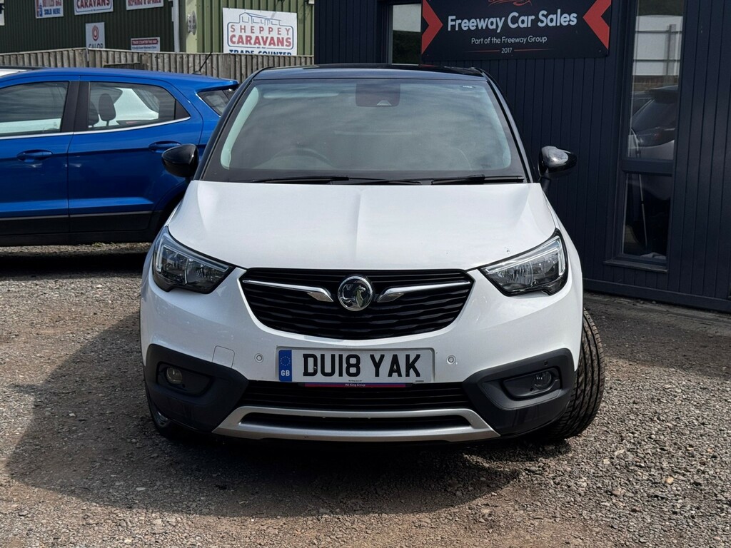 Vauxhall Crossland X Suv 1.2 Turbo Ecotec Gpf Tech Line Nav Suv Pet DU18YAK White #4