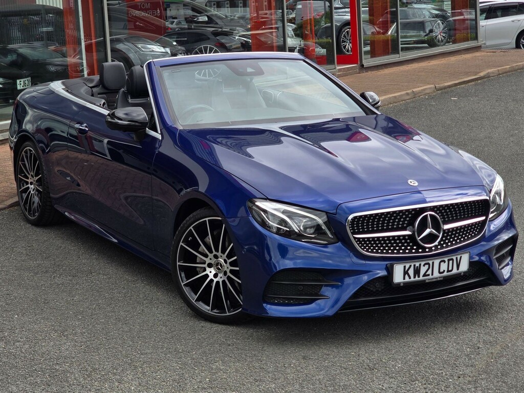 Mercedes-Benz E Class 2.0 D Amg Line Premium Plus Cabriolet G-tronic Blue #2