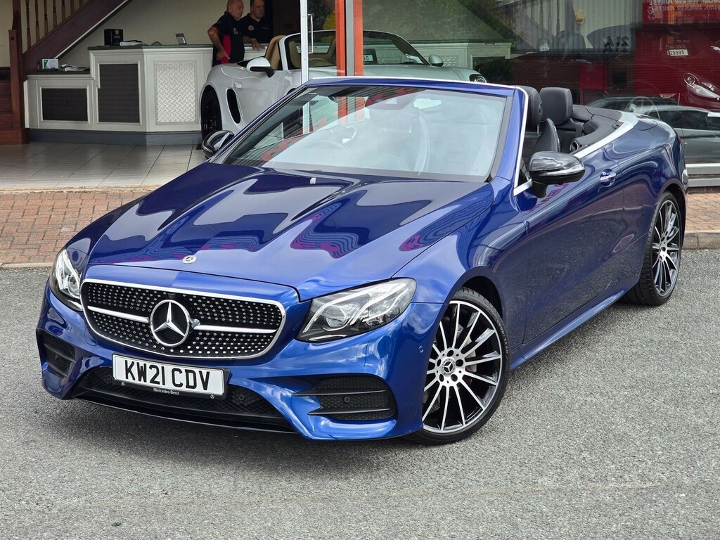 Mercedes-Benz E Class 2.0 D Amg Line Premium Plus Cabriolet G-tronic Blue #4