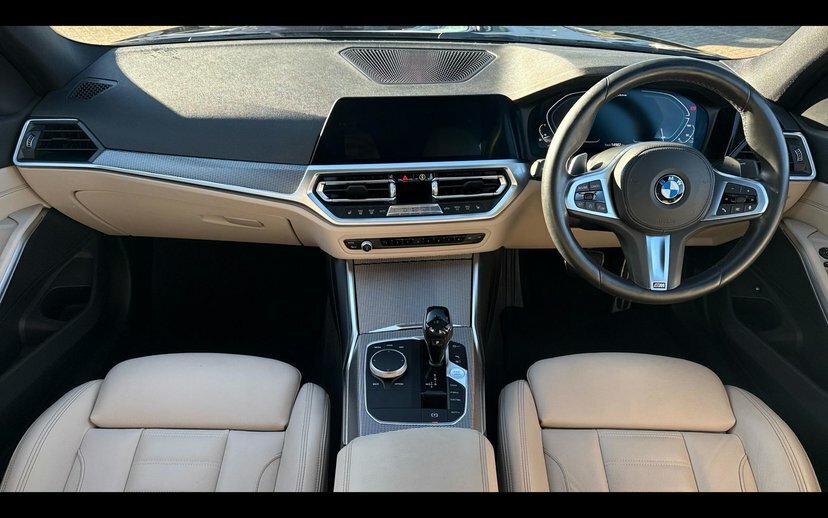 BMW 3 Series 330E M Sport Saloon Black #4