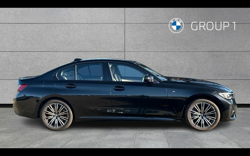 BMW 3 Series 330E M Sport Saloon Black #3