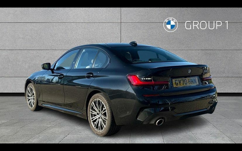 BMW 3 Series 330E M Sport Saloon Black #2