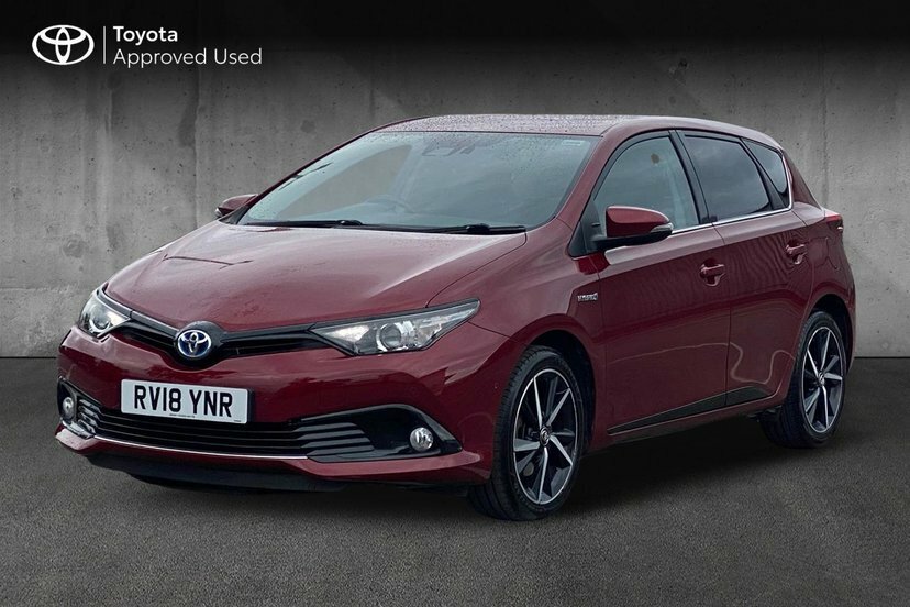 Toyota Auris 1.8 Vvt-h Design Hatchback Hybrid Cvt RV18YNR Red #3