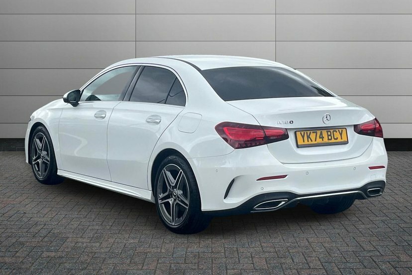 Mercedes-Benz A Class A180 Amg Line Executive Saloon YK74BCY White #2