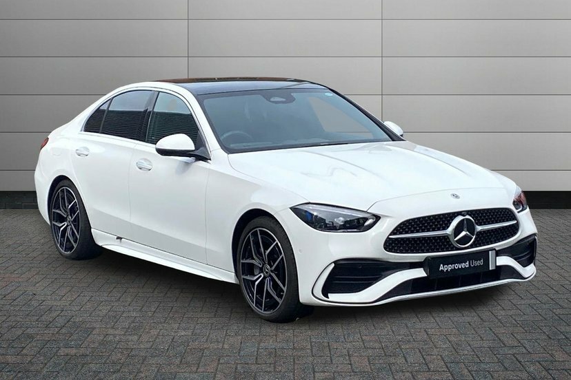 Mercedes-Benz C Class 2.0 C220dh Mhev Amg Line Premium Plus Saloon White