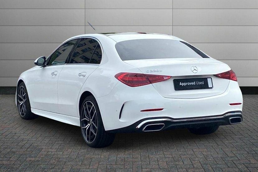 Mercedes-Benz C Class 2.0 C220dh Mhev Amg Line Premium Plus Saloon White #2