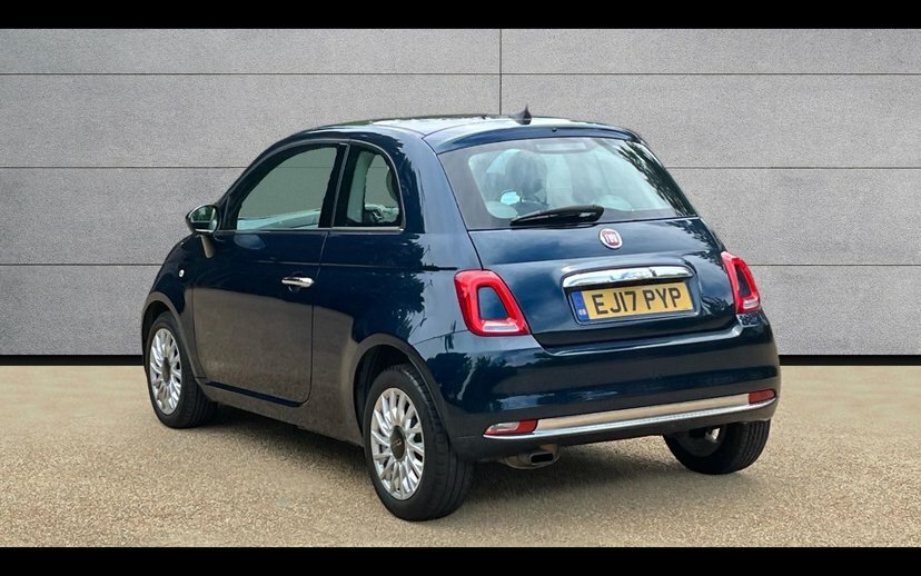 Fiat 500 1.2 Lounge Hatchback 69 Bhp EJ17PYP Blue #2