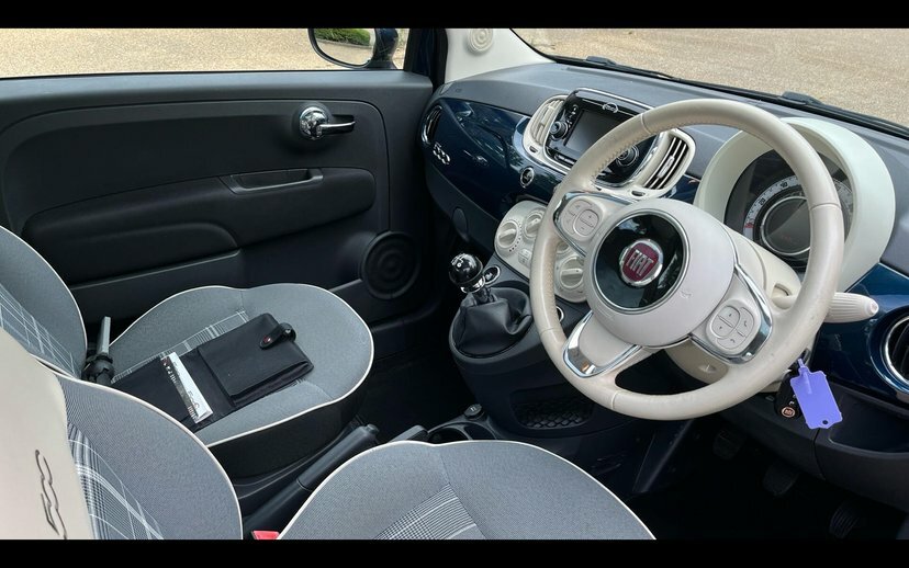 Fiat 500 1.2 Lounge Hatchback 69 Bhp EJ17PYP Blue #6