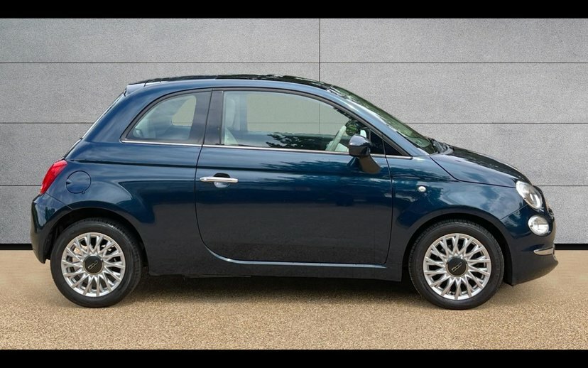 Fiat 500 1.2 Lounge Hatchback 69 Bhp EJ17PYP Blue #3