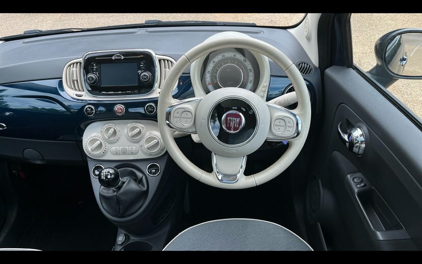 Fiat 500 1.2 Lounge Hatchback 69 Bhp EJ17PYP Blue #5