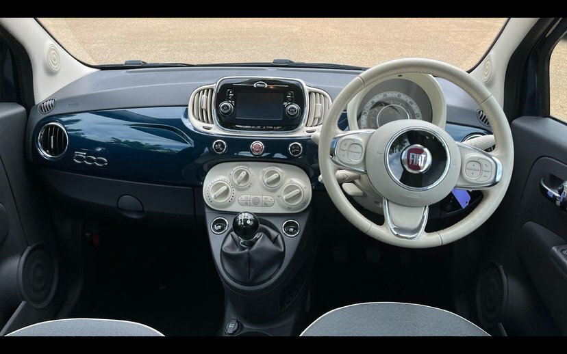 Fiat 500 1.2 Lounge Hatchback 69 Bhp EJ17PYP Blue #4