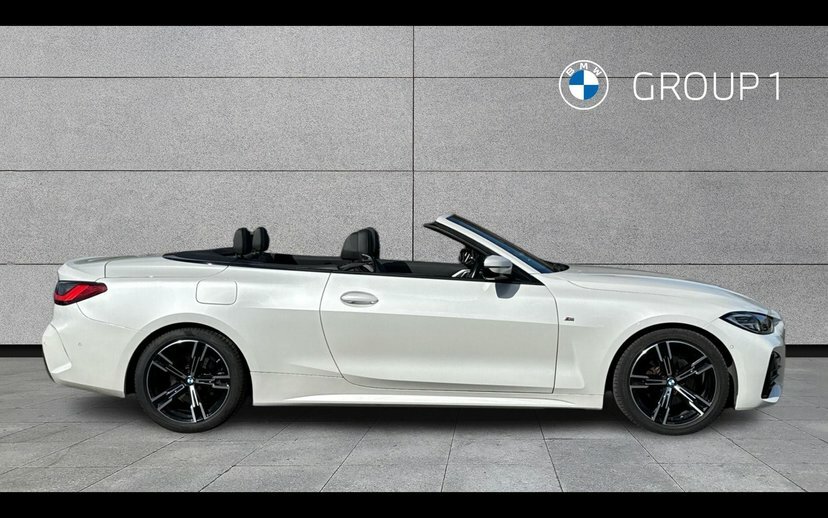 BMW 4 Series 420D M Sport Convertible White #3