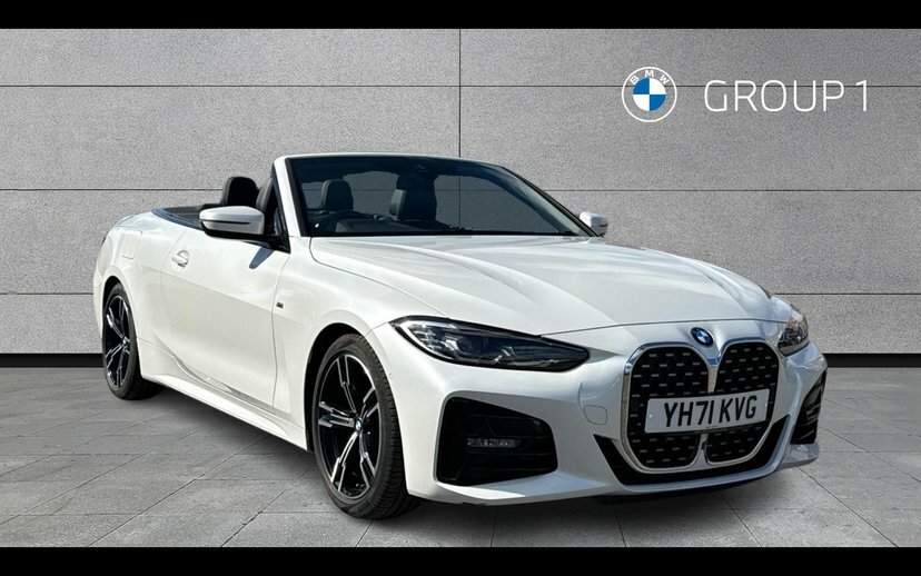 BMW 4 Series 420D M Sport Convertible White