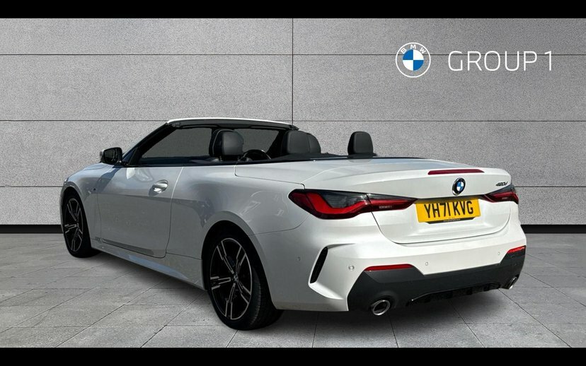 BMW 4 Series 420D M Sport Convertible White #2