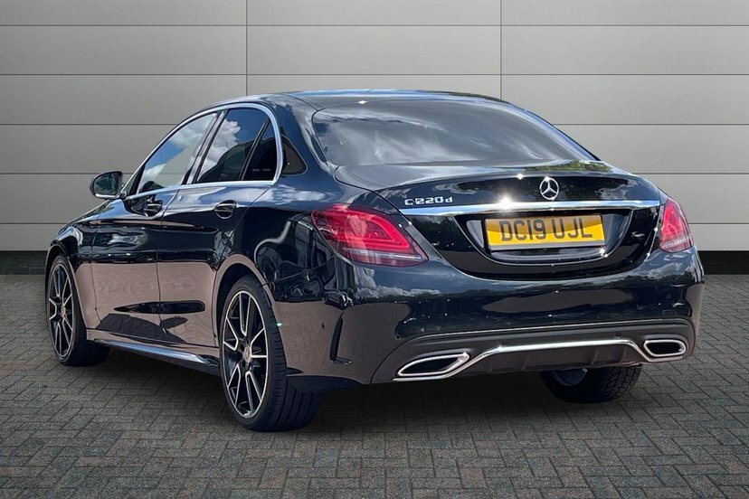 Mercedes-Benz C Class 2.0 C220d Amg Line Premium Saloon G-t Black #2