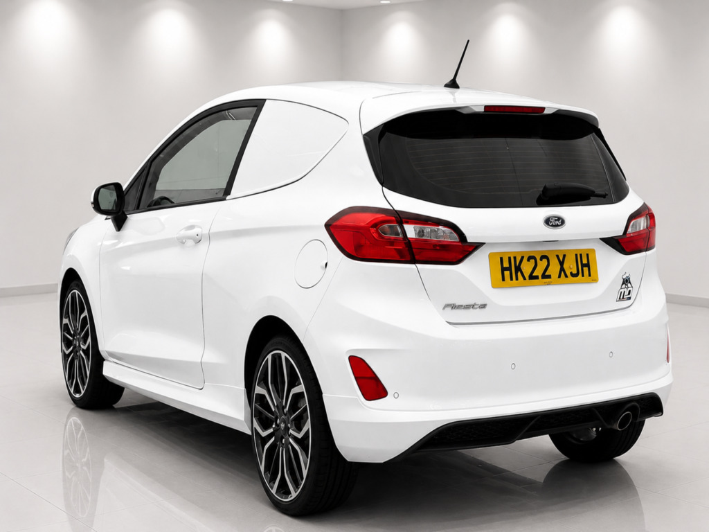 Ford Fiesta Van 1.0T 125Ps Ecoboost Mhev Sport Car Derived Van HK22XJH White #3