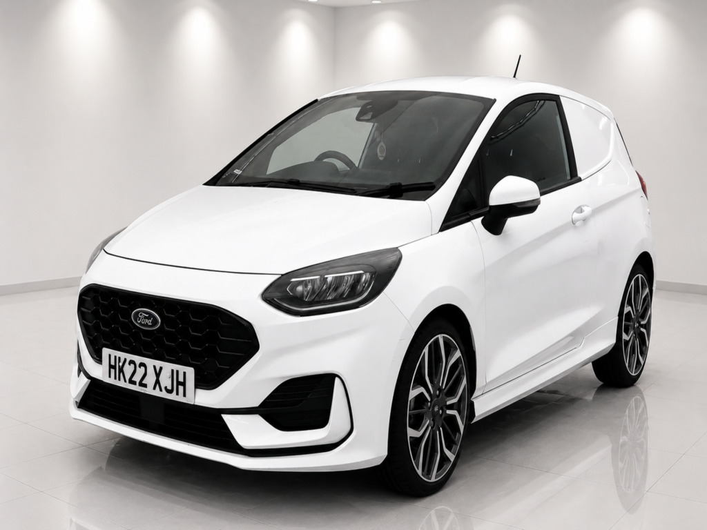 Ford Fiesta Van 1.0T 125Ps Ecoboost Mhev Sport Car Derived Van White