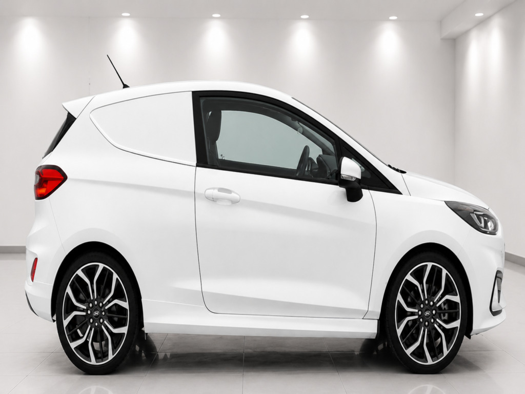 Ford Fiesta Van 1.0T 125Ps Ecoboost Mhev Sport Car Derived Van HK22XJH White #4