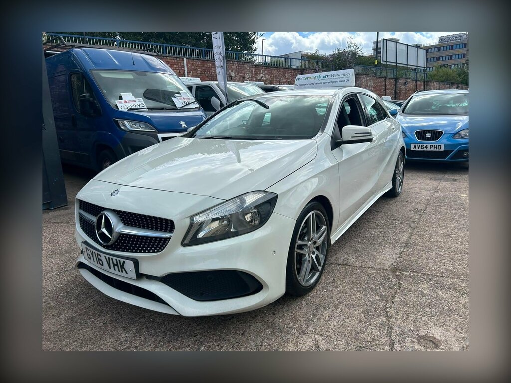 Mercedes-Benz A Class 1.5 A180d Amg Line Executive Euro 6 Ss White #2